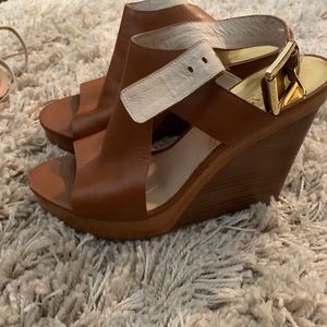 Michael Kors Tan Wedges